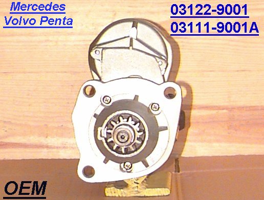 Стартер Mercedes Volvo Penta 03122-9001 + 03111-9001A