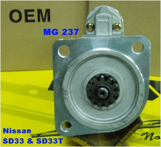 Стартер Nissan SD33, MG237 24v + MG137 12v