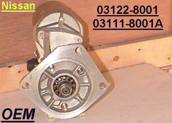 Стартер Nissan, 03122-8001 + 03111-8001a