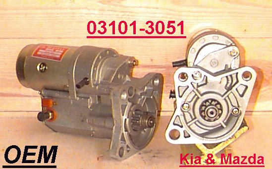Стартер Starters, Kia/Mazda, 03101-3050