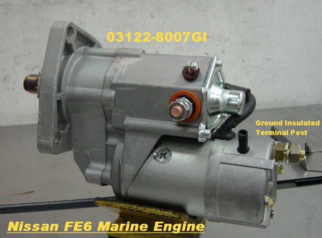 Стартер Nissan Marine Engine FE6, 03122-8007GI