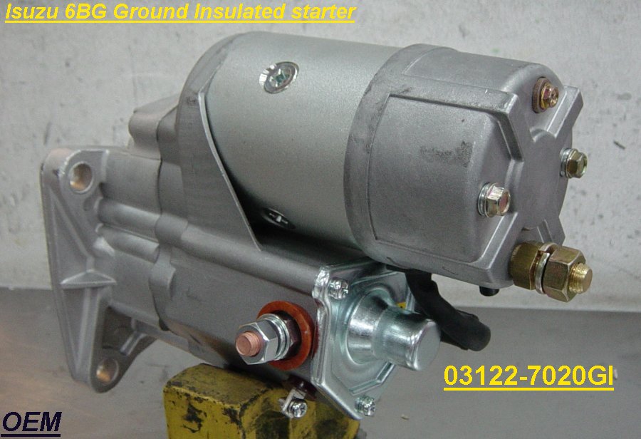 Стартер Isuzu 6BG Starter - Ground Insulated 03122-7020GI